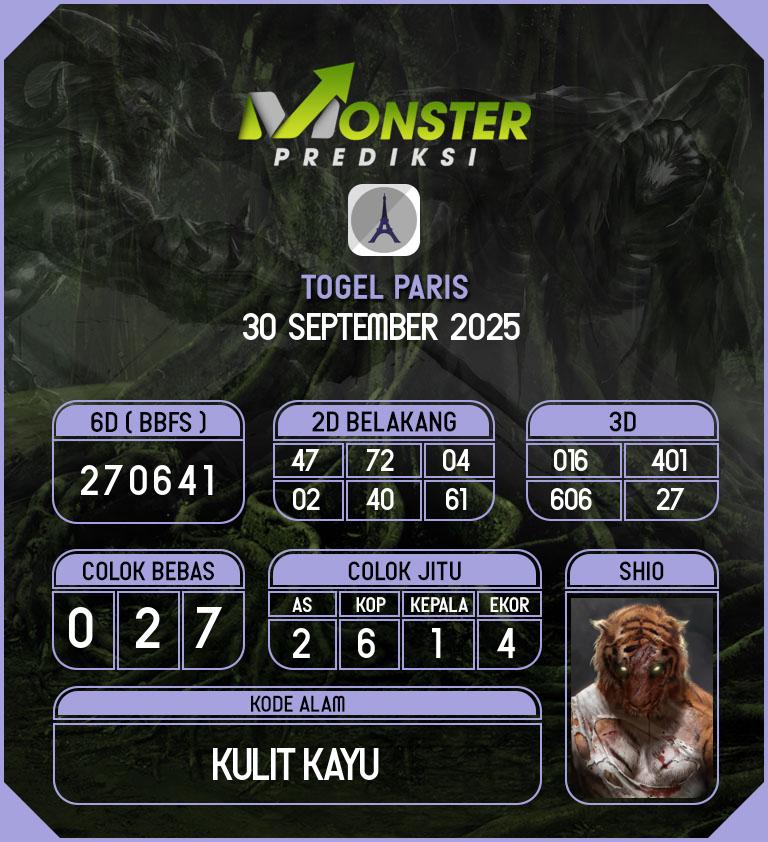 Kode-Monster-Paris-Hari-Selasa-30-September-2025