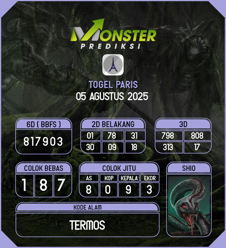 Kode-Monster-Paris-Hari-Selasa-5-Agustus-2025
