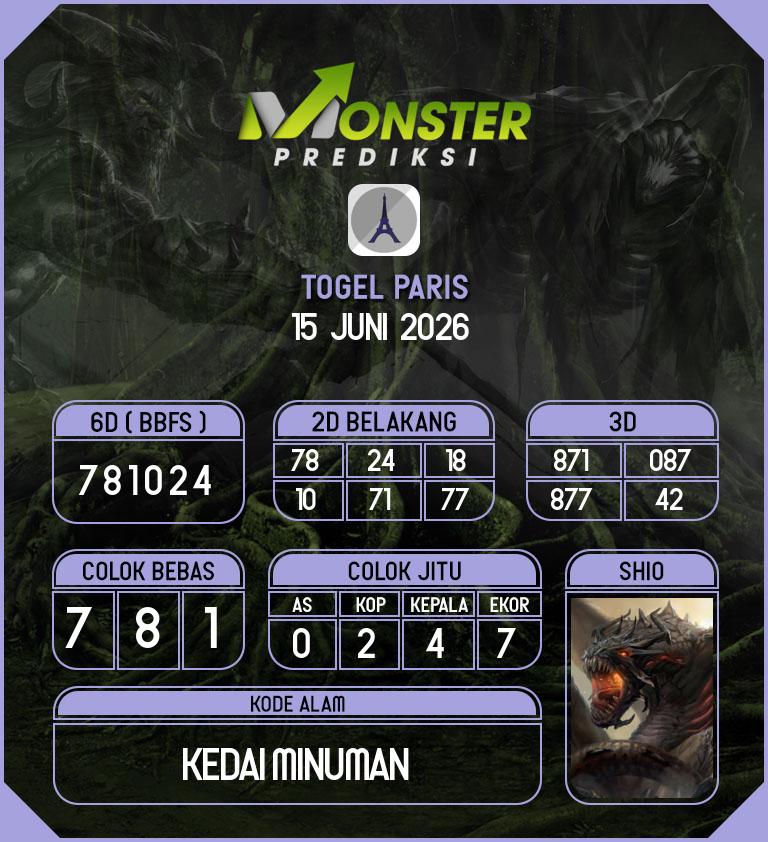 Kode-Monster-Paris-Hari-Senin-15-Juni-2026