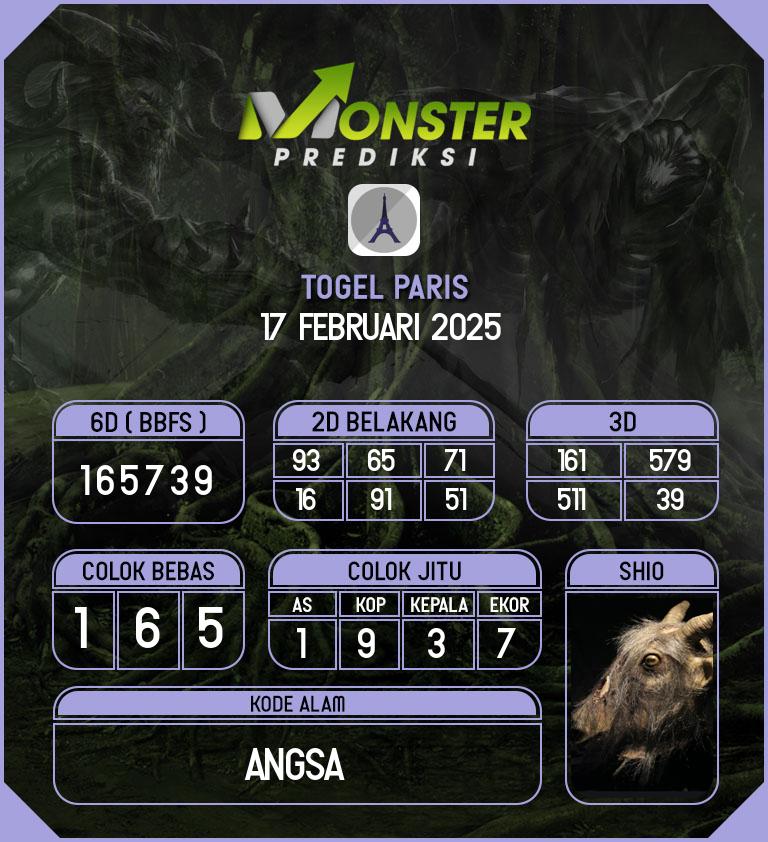 Kode-Monster-Paris-Hari-Senin-17-Februari-2025