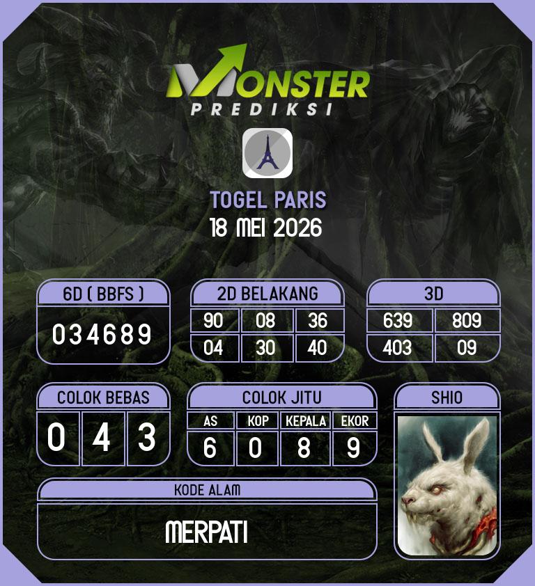 Kode-Monster-Paris-Hari-Senin-18-Mei-2026