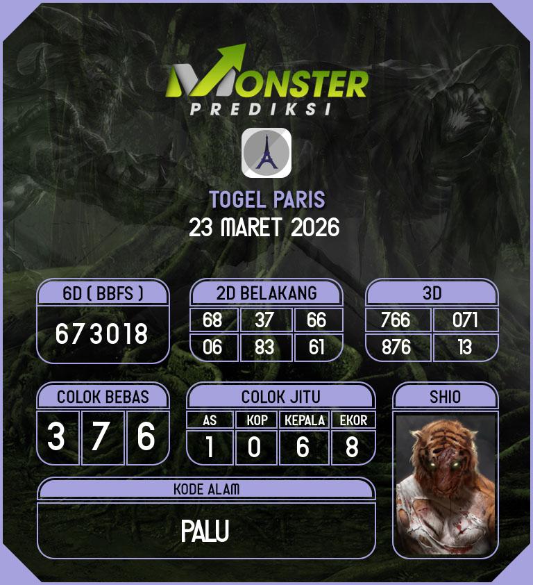 Kode-Monster-Paris-Hari-Senin-23-Maret-2026