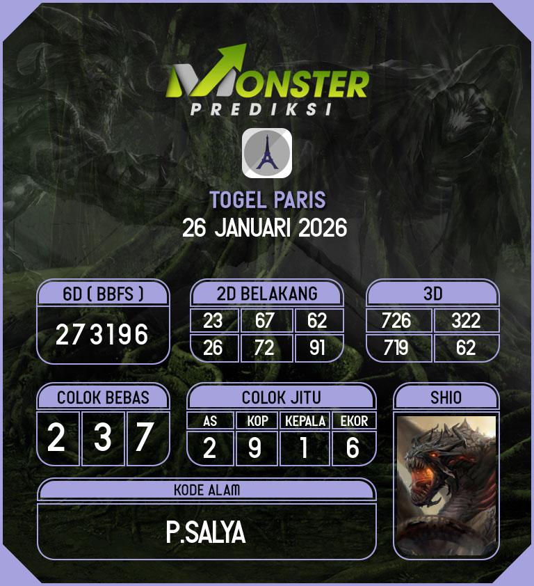 Kode-Monster-Paris-Hari-Senin-26-Januari-2026