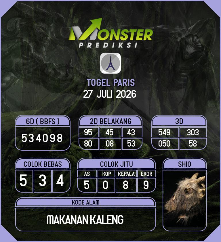 Kode-Monster-Paris-Hari-Senin-27-Juli-2026