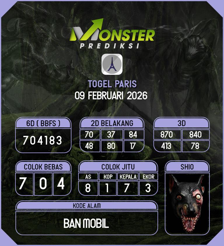 Kode-Monster-Paris-Hari-Senin-9-Februari-2026