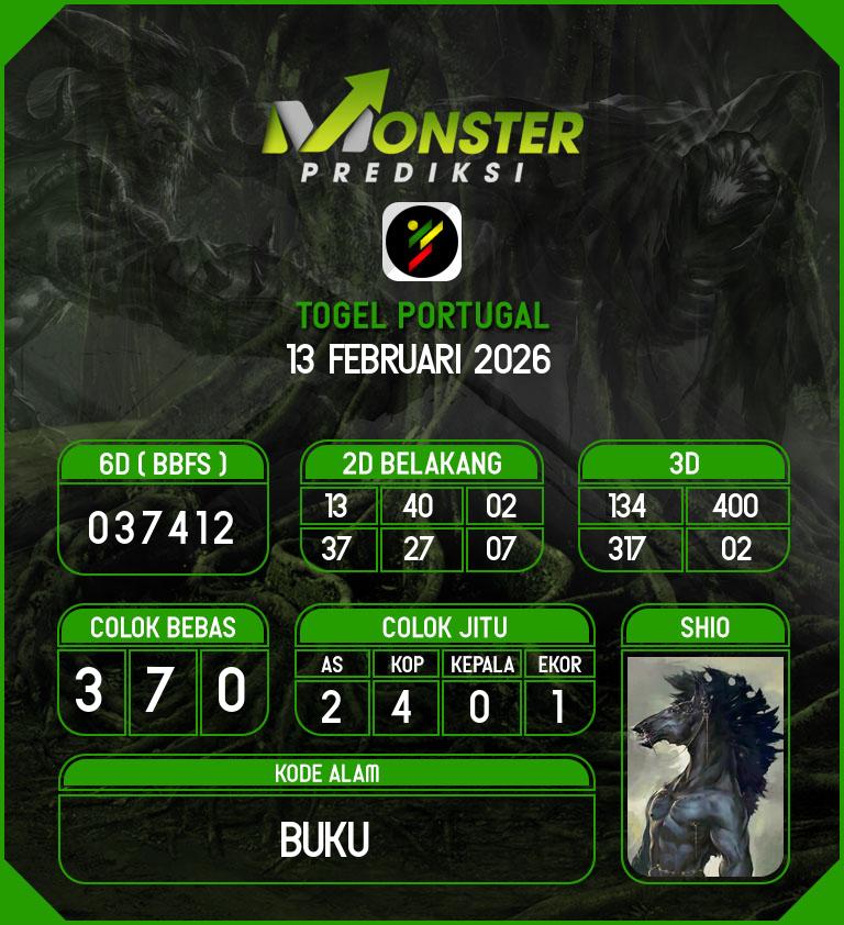 Kode-Monster-Portugal-Hari-Jumat-13-Februari-2026