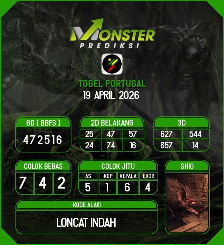 Kode-Monster-Portugal-Hari-Minggu-19-April-2026