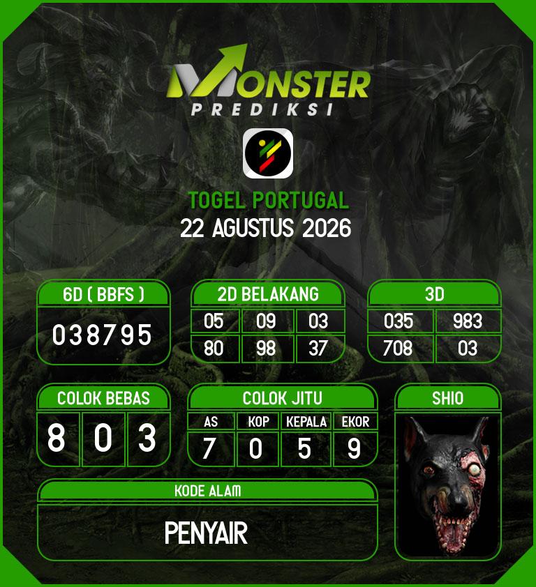 Kode-Monster-Portugal-Hari-Sabtu-22-Agustus-2026