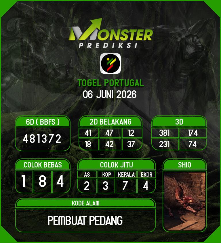 Kode-Monster-Portugal-Hari-Sabtu-6-Juni-2026