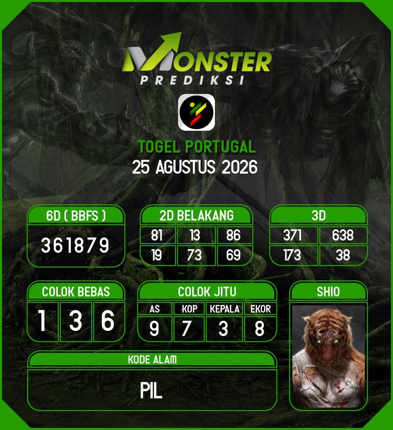 Kode-Monster-Portugal-Hari-Selasa-25-Agustus-2026