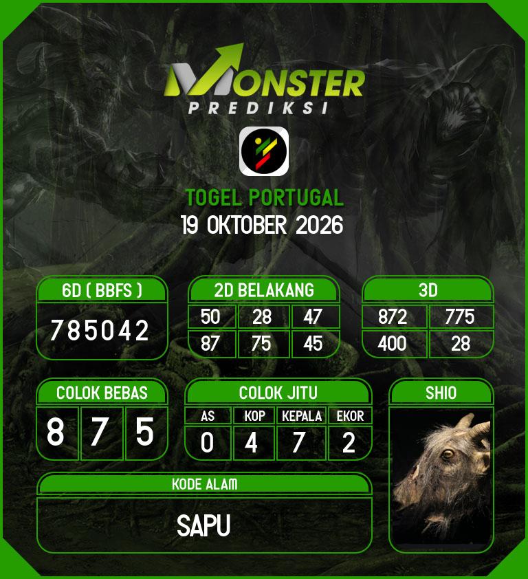 Kode-Monster-Portugal-Hari-Senin-19-Oktober-2026