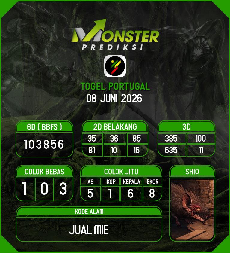 Kode-Monster-Portugal-Hari-Senin-8-Juni-2026