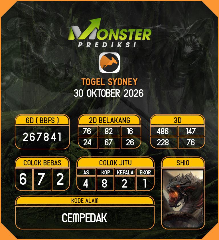 Kode-Monster-SDY-Hari-Jumat-30-Oktober-2026