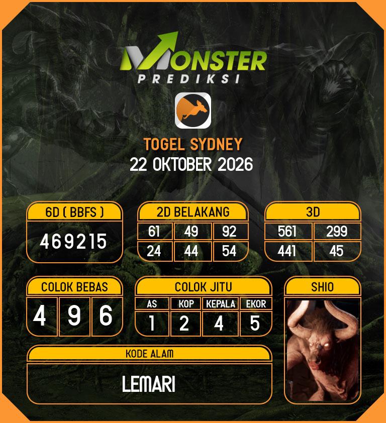 Kode-Monster-SDY-Hari-Kamis-22-Oktober-2026
