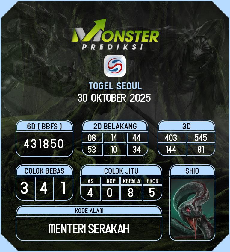 Kode-Monster-Seoul-Hari-Kamis-30-Oktober-2025