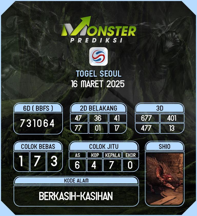 Kode-Monster-Seoul-Hari-Minggu-16-Maret-2025