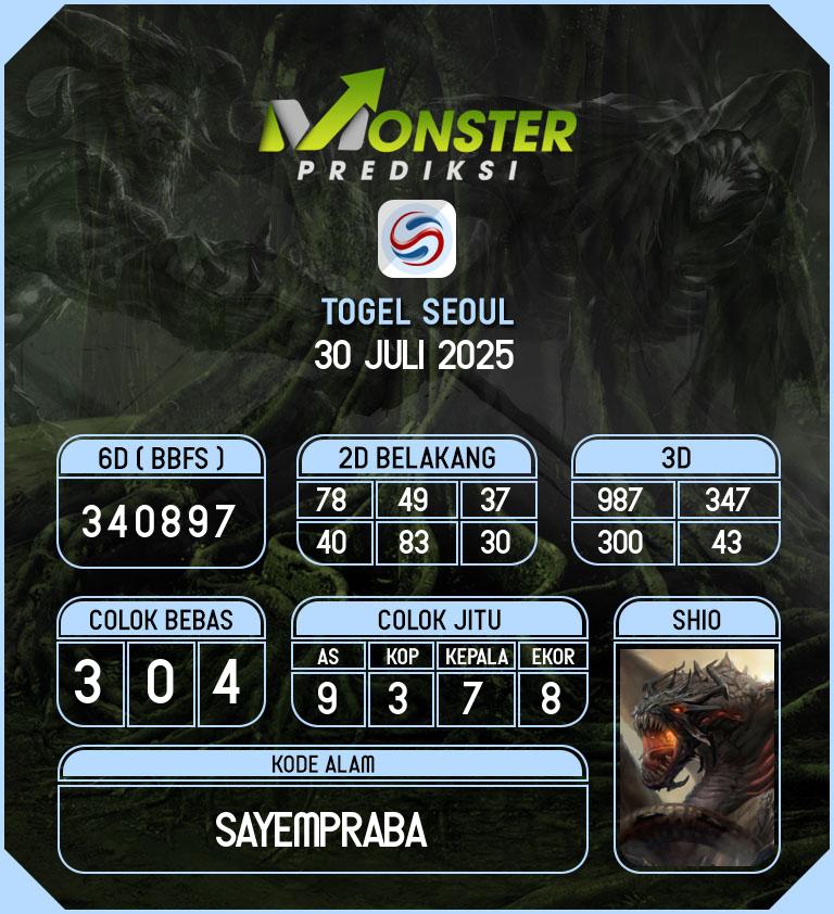 Kode-Monster-Seoul-Hari-Rabu-30-Juli-2025