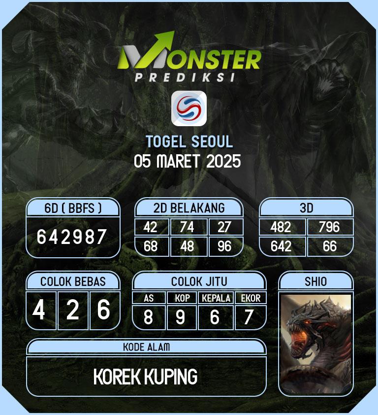 Kode-Monster-Seoul-Hari-Rabu-5-Maret-2025
