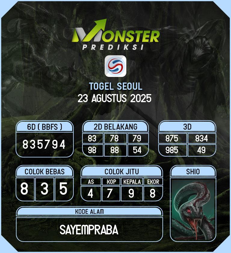 Kode-Monster-Seoul-Hari-Sabtu-23-Agustus-2025