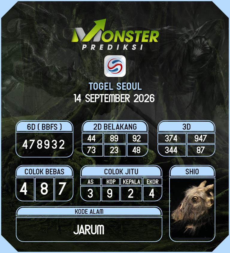Kode-Monster-Seoul-Hari-Senin-14-September-2026