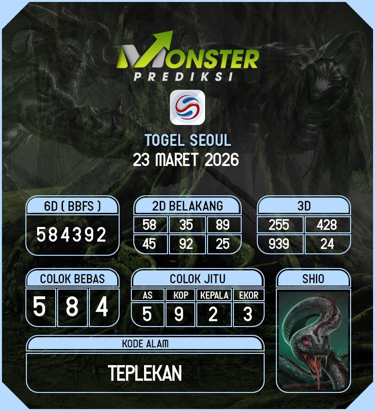 Kode-Monster-Seoul-Hari-Senin-23-Maret-2026