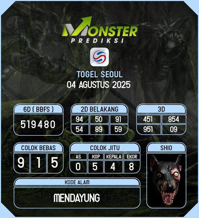 Kode-Monster-Seoul-Hari-Senin-4-Agustus-2025