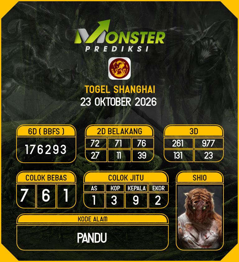 Kode-Monster-Shanghai-Hari-Jumat-23-Oktober-2026