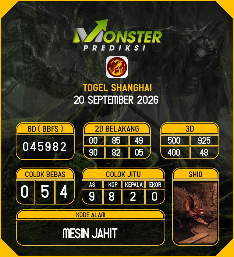 Kode-Monster-Shanghai-Hari-Minggu-20-September-2026