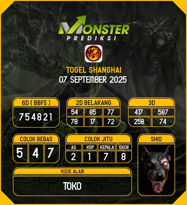 Kode-Monster-Shanghai-Hari-Minggu-7-September-2025
