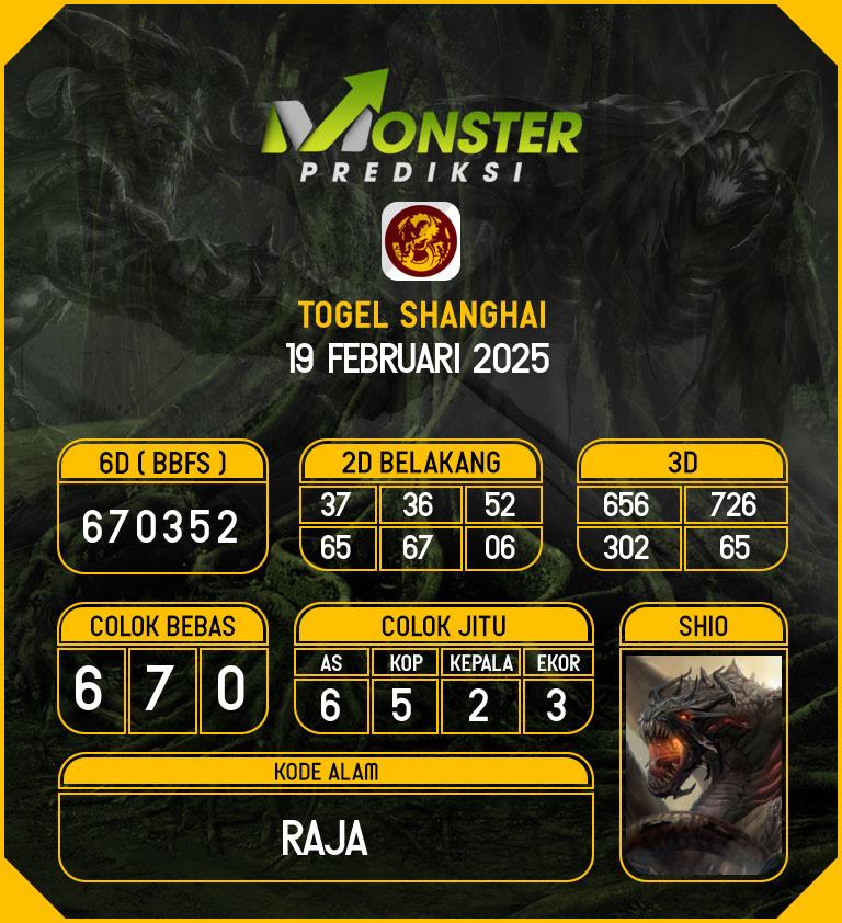 Kode-Monster-Shanghai-Hari-Rabu-19-Februari-2025