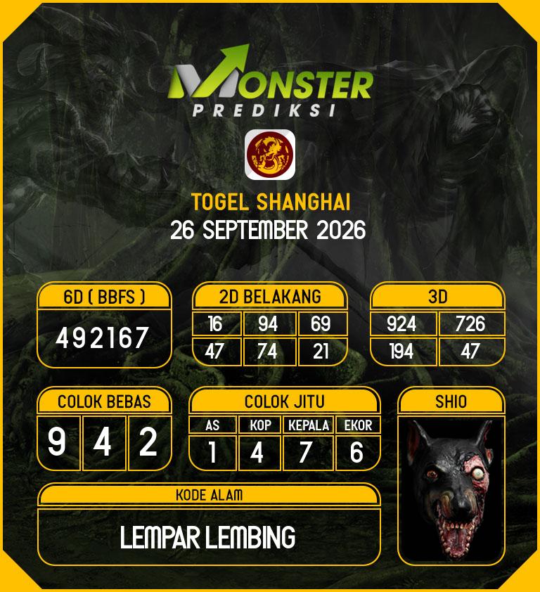 Kode-Monster-Shanghai-Hari-Sabtu-26-September-2026