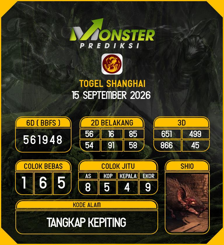 Kode-Monster-Shanghai-Hari-Selasa-15-September-2026