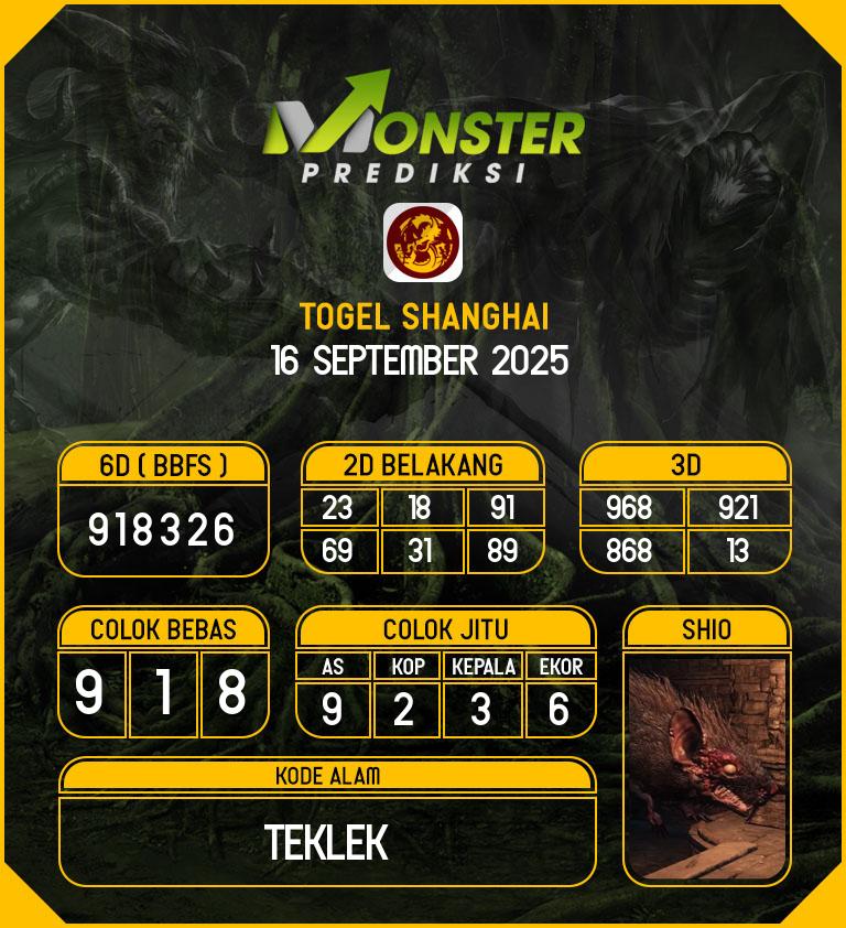 Kode-Monster-Shanghai-Hari-Selasa-16-September-2025