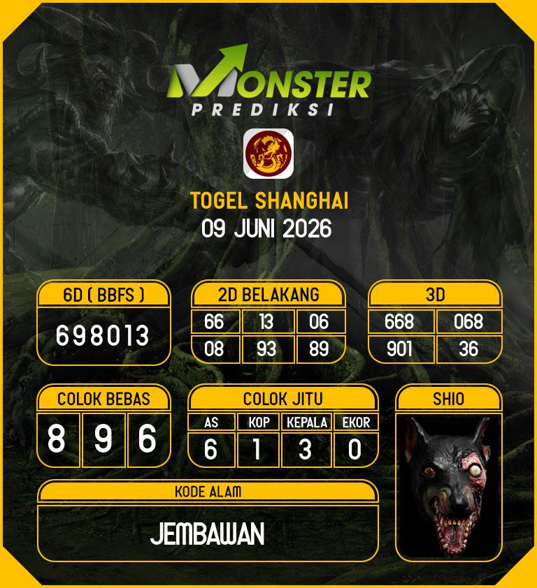 Kode-Monster-Shanghai-Hari-Selasa-9-Juni-2026
