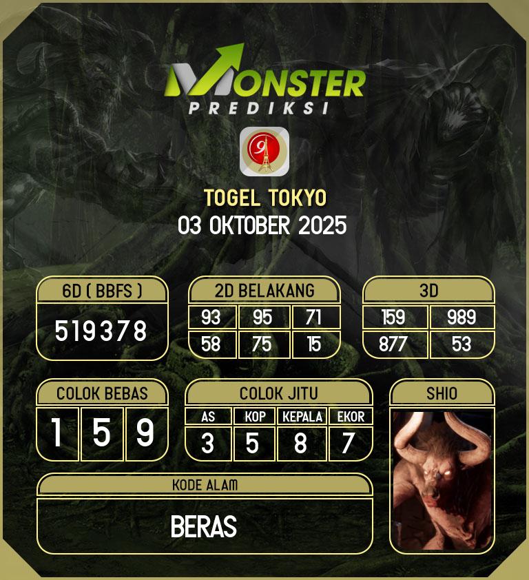 Kode-Monster-Tokyo-Hari-Jumat-3-Oktober-2025