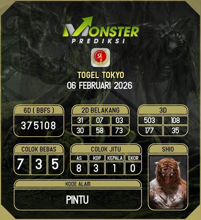 Kode-Monster-Tokyo-Hari-Jumat-6-Februari-2026