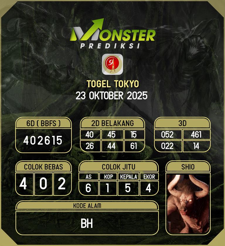 Kode-Monster-Tokyo-Hari-Kamis-23-Oktober-2025