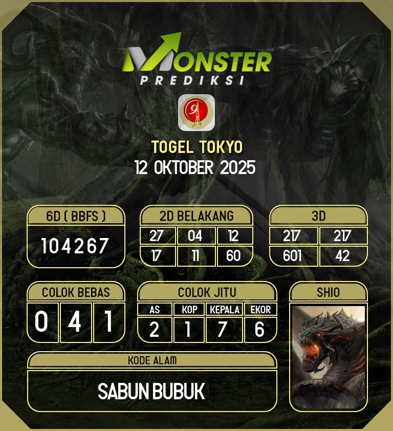 Kode-Monster-Tokyo-Hari-Minggu-12-Oktober-2025