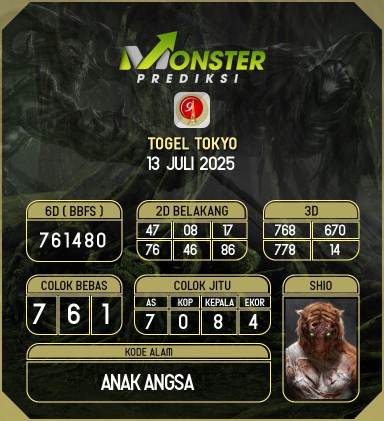 Kode-Monster-Tokyo-Hari-Minggu-13-Juli-2025