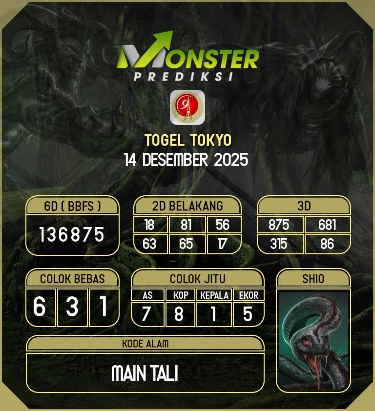 Kode-Monster-Tokyo-Hari-Minggu-14-Desember-2025