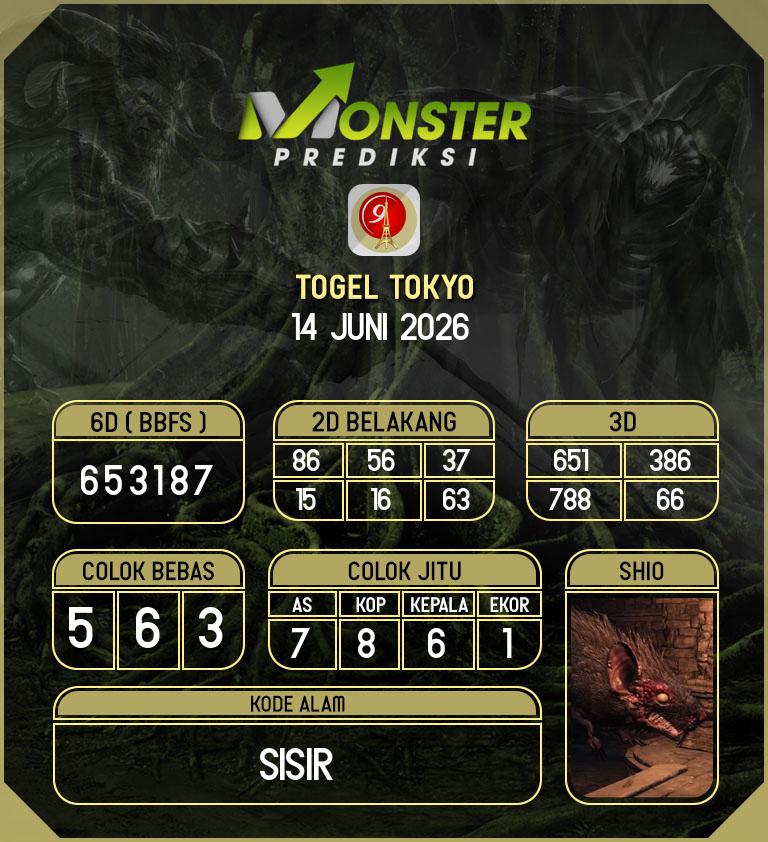 Kode-Monster-Tokyo-Hari-Minggu-14-Juni-2026