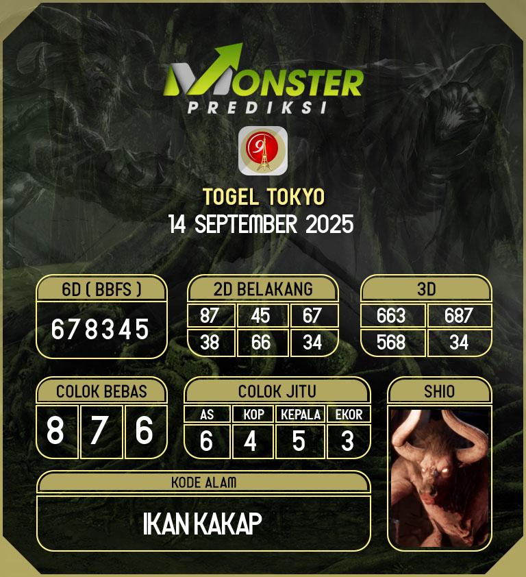 Kode-Monster-Tokyo-Hari-Minggu-14-September-2025