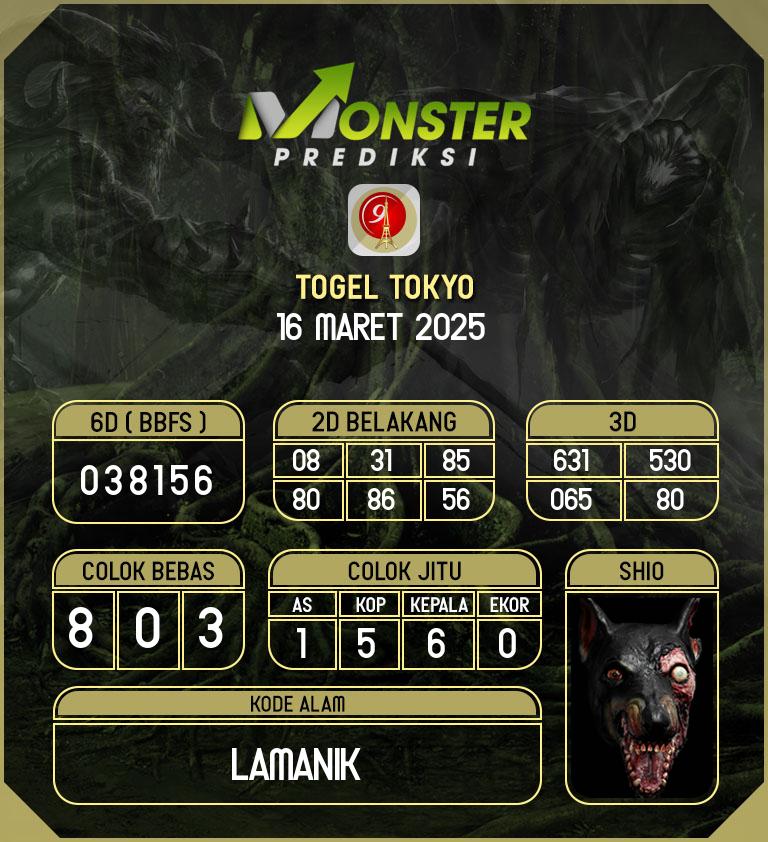 Kode-Monster-Tokyo-Hari-Minggu-16-Maret-2025