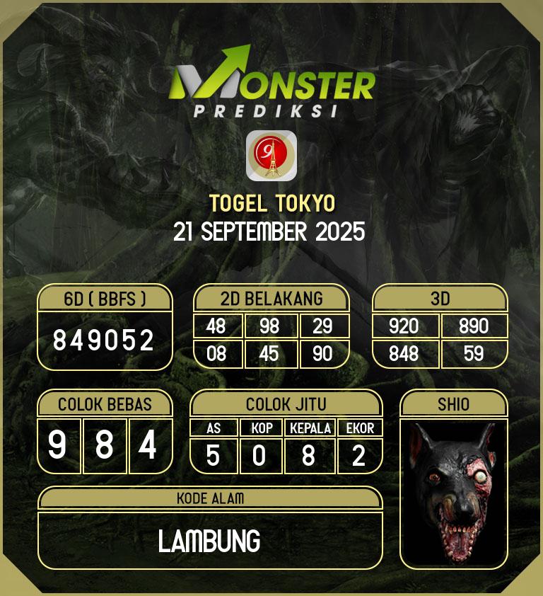 Kode-Monster-Tokyo-Hari-Minggu-21-September-2025