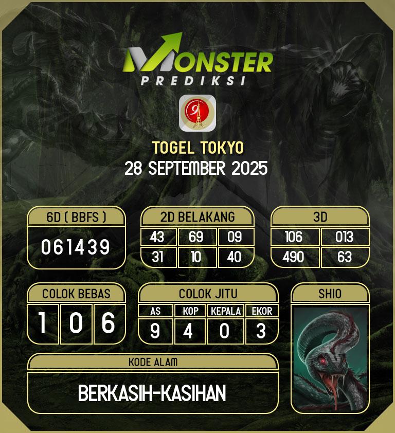 Kode-Monster-Tokyo-Hari-Minggu-28-September-2025