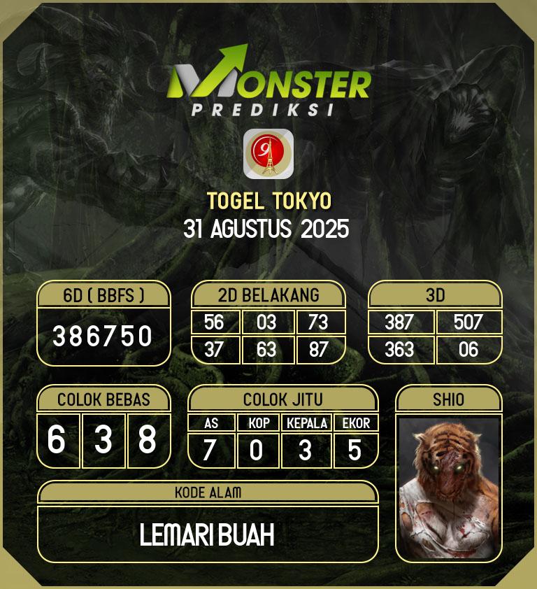 Kode-Monster-Tokyo-Hari-Minggu-31-Agustus-2025