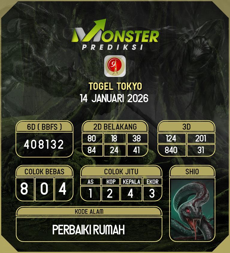 Kode-Monster-Tokyo-Hari-Rabu-14-Januari-2026