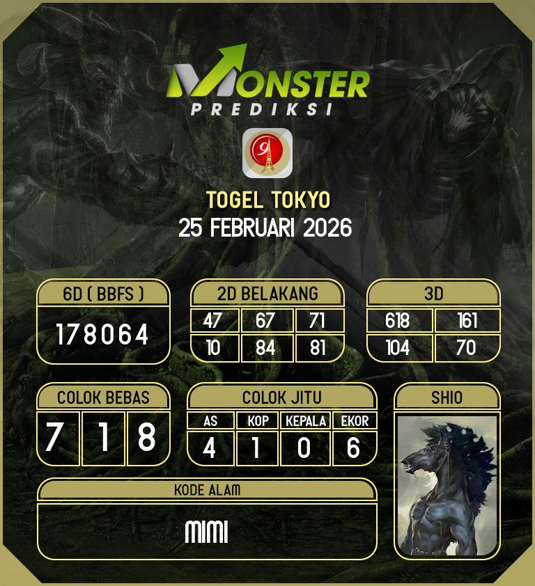 Kode-Monster-Tokyo-Hari-Rabu-25-Februari-2026