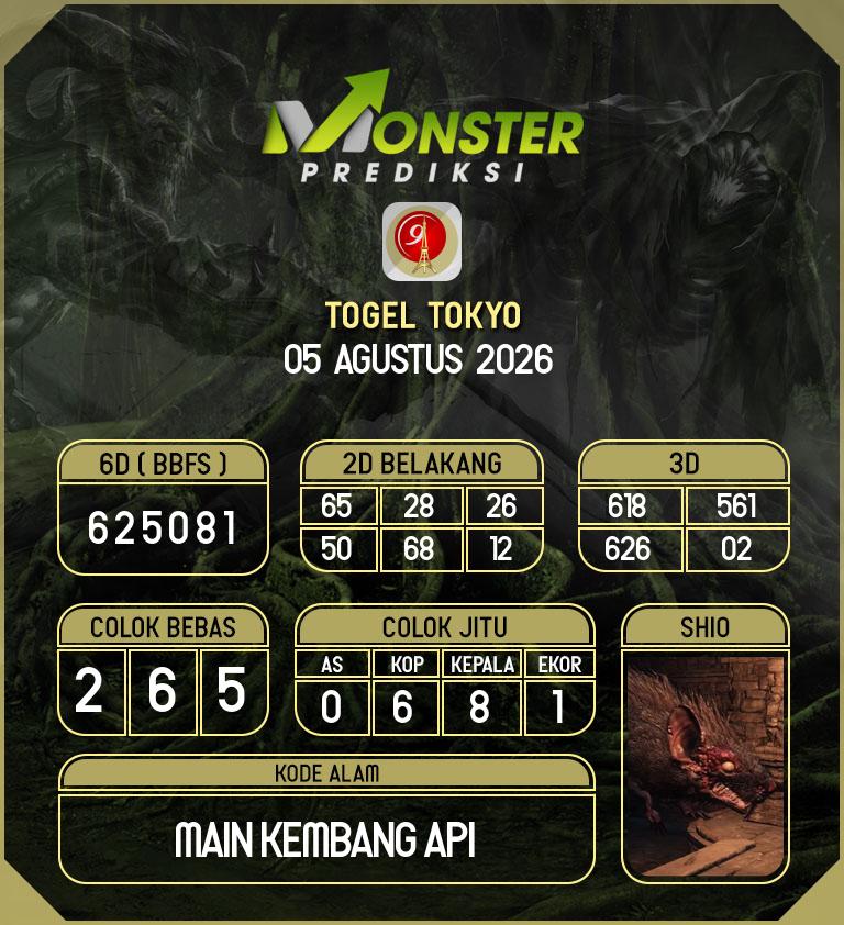 Kode-Monster-Tokyo-Hari-Rabu-5-Agustus-2026
