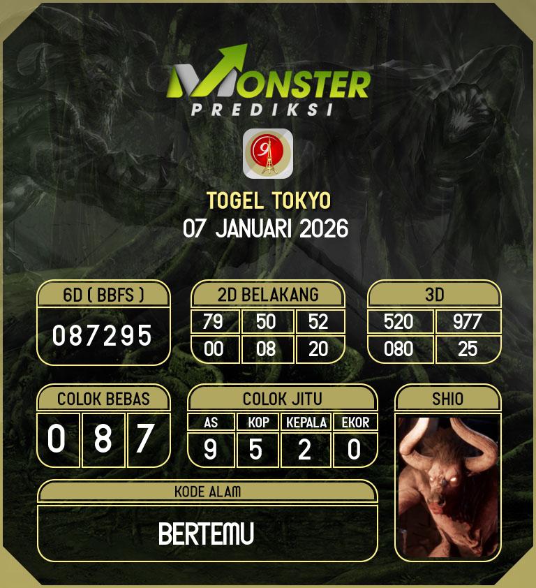 Kode-Monster-Tokyo-Hari-Rabu-7-Januari-2026